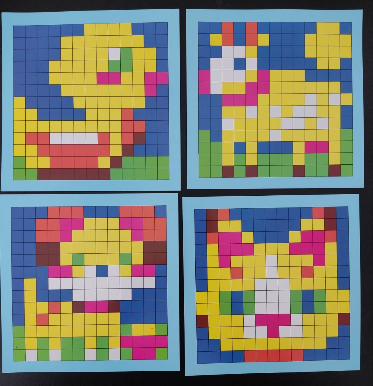 Гра головоломка піксельна мозаїка домашні тварини