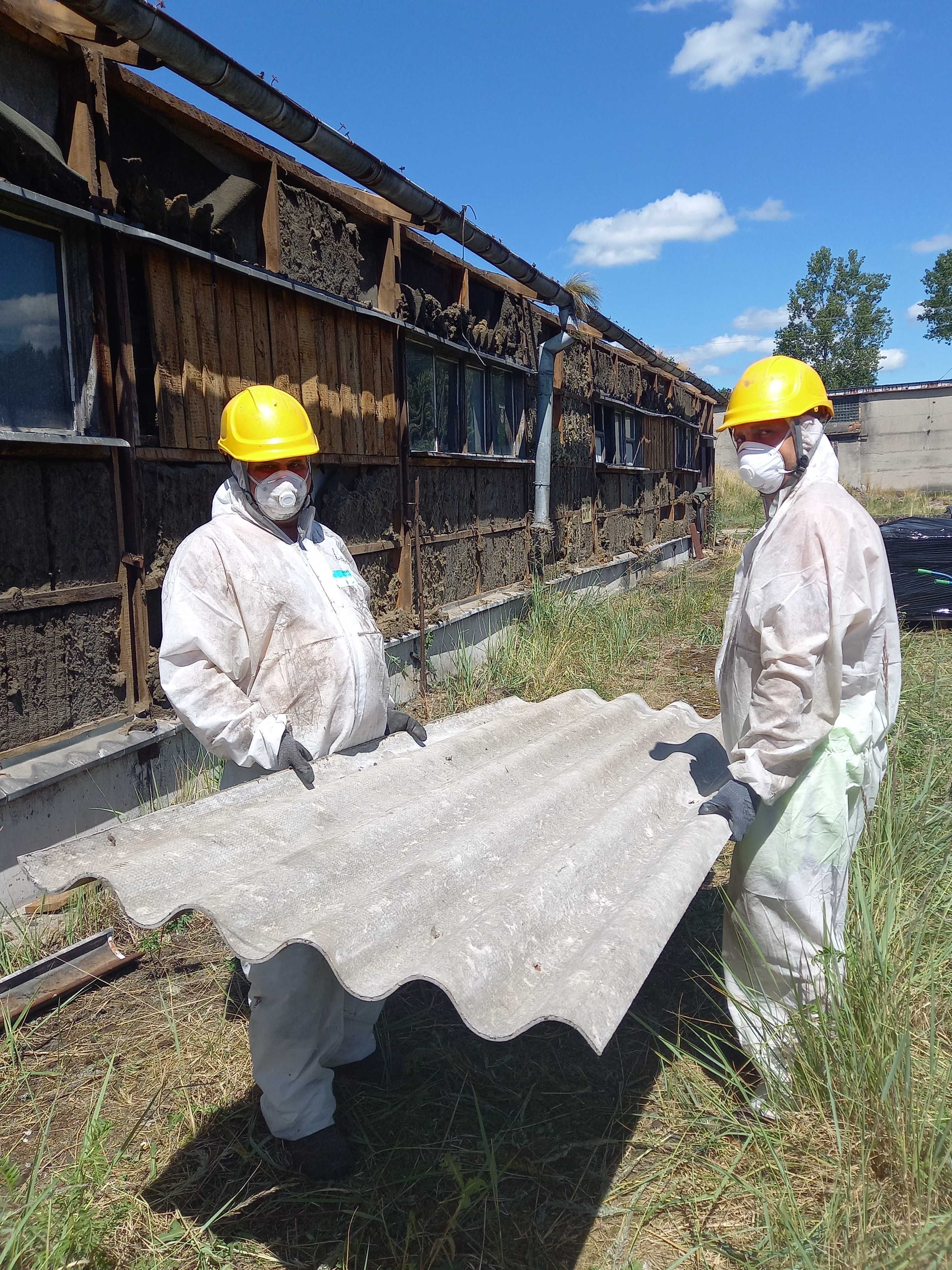 AZBEST usuwanie ETERNIT demontaż utylizacja eternitu transport azbestu