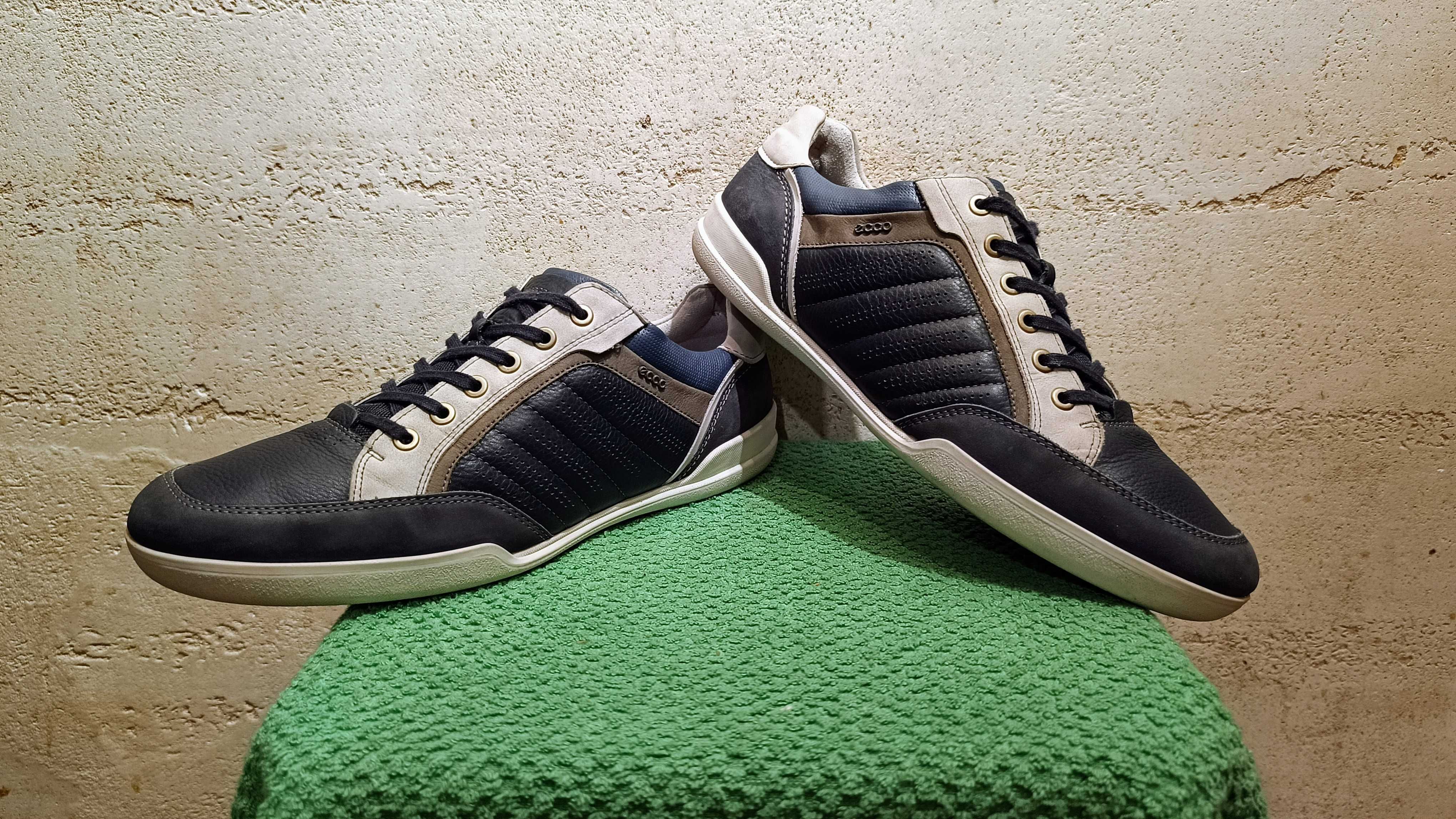 Sneakersy ECCO ENRICO r.44 skóra stan bardzo dobry