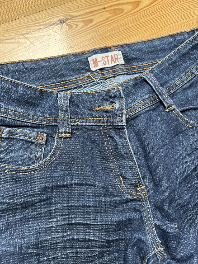 Spodnie jeans w rozm 27 S 3/4 długość