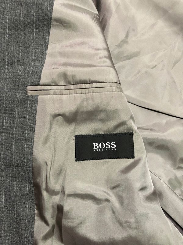 Hugo Boss Wełniana Marynarka Męska w Paski r. 48