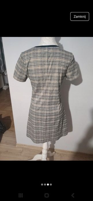 Sukienka w kratkę sinsay XL