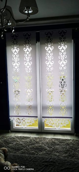 Панель ажурова штора на балкон вiкно