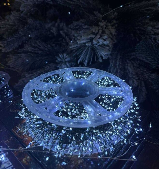 Гірлянда Хвойна Лапа, Мішура, Роса, штора Роса