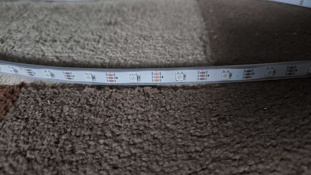 Oświetlenie Taśma cyfrowa LED ARGB 2x5m IP67 sterownik zasilacz