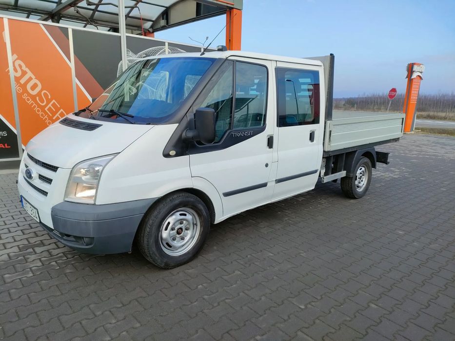 Ford Transit  2.2 TDCi 140 Koni Doka Dubel kabina Brygadówka Skrzyniowy 5 osób Klima