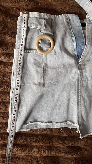 Асемитрична жіноча джинсова спідниця