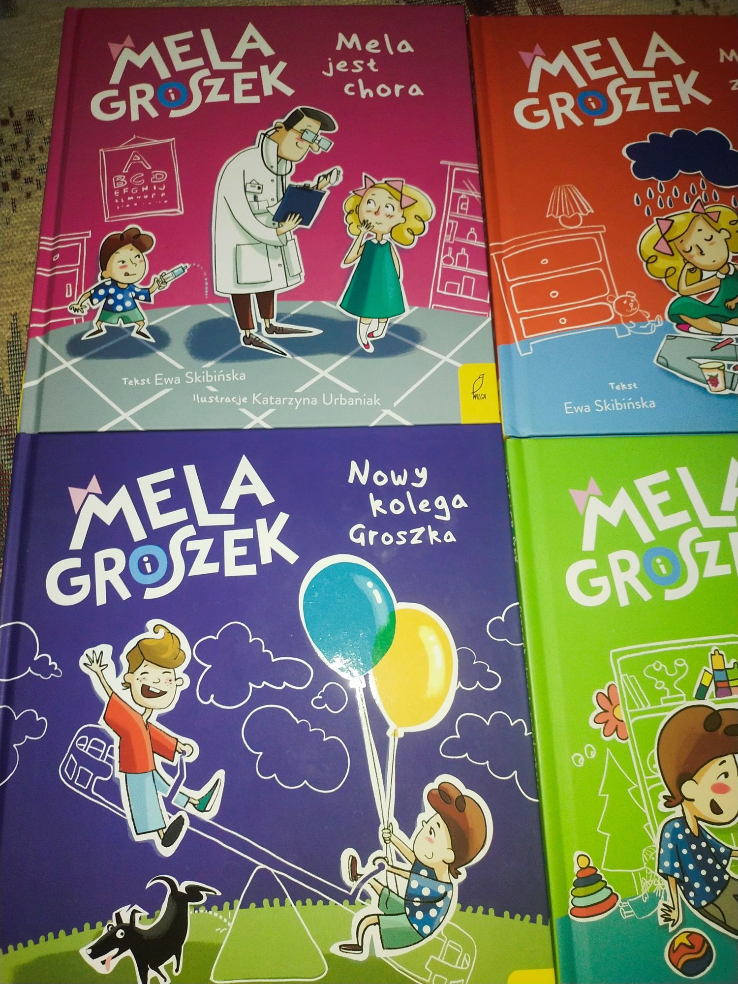 Mela i Groszek książeczki z serii komplet