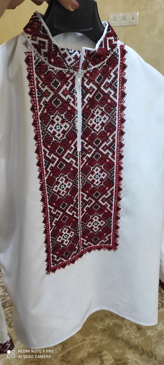 Вишита сорочка бісером для хлопчика!