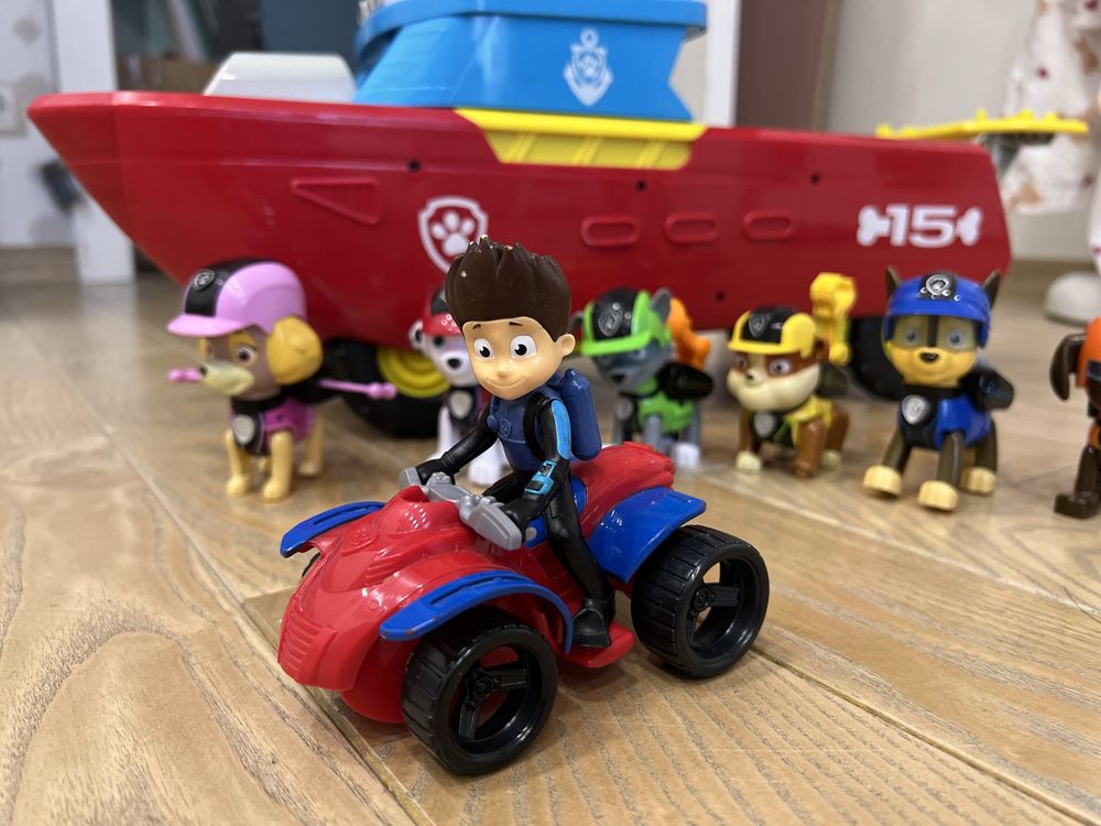 Корабель щенячий патруль paw patrol + щенки