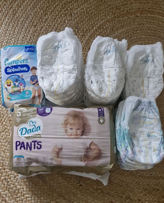 Pampers DUŻA PAKA pampersy pantsy pieluchomajtki Dada Extra Pampers