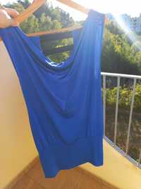 Tunika sukienka Select kobaltowa chabrowa 40 L
