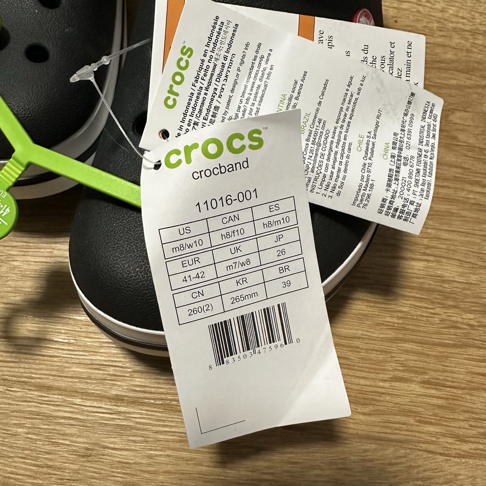 Nowe Crocsy Crocs crocband 41 42 W10 M8