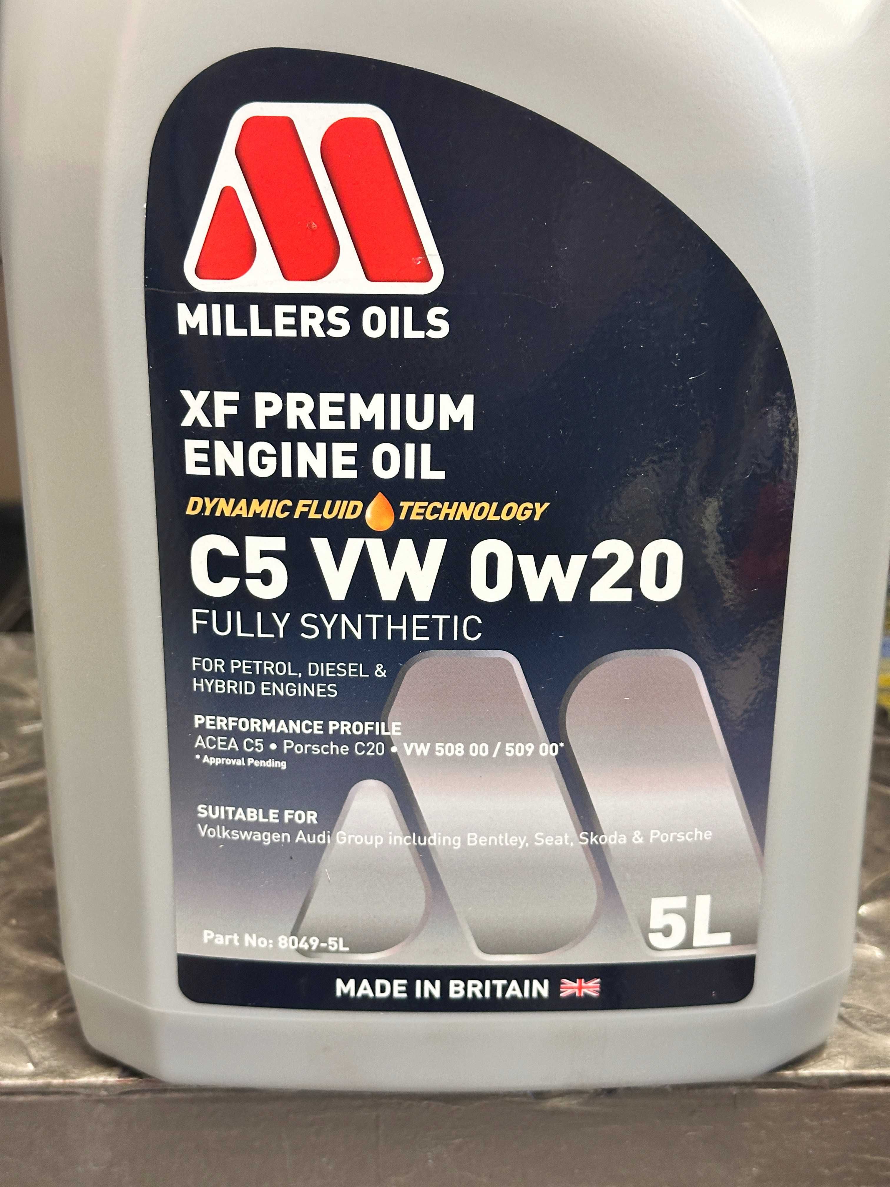 Olej MILLERS XF Prem.C5 VW 0W20 5L C5, VW508.00/509.0