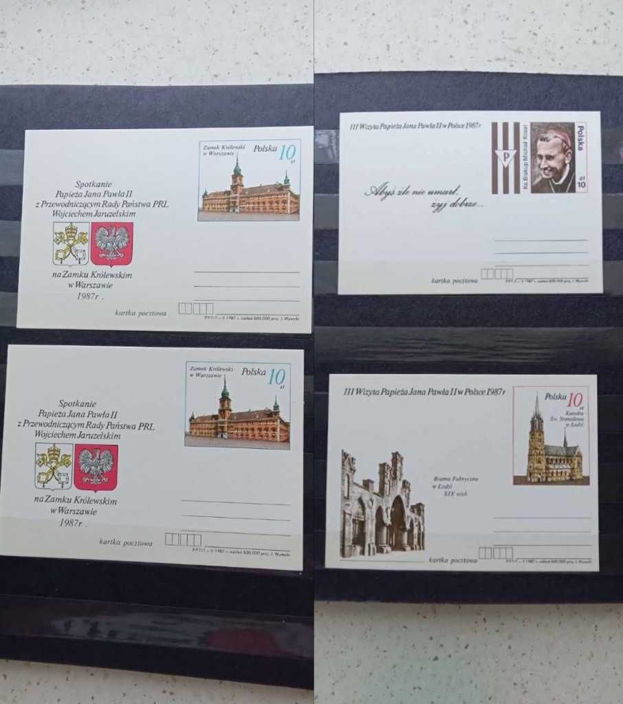 Znaczki i koperty okolicznościowe z Papieżem JP II