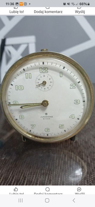Zegarek budzik junghans bivox wecker