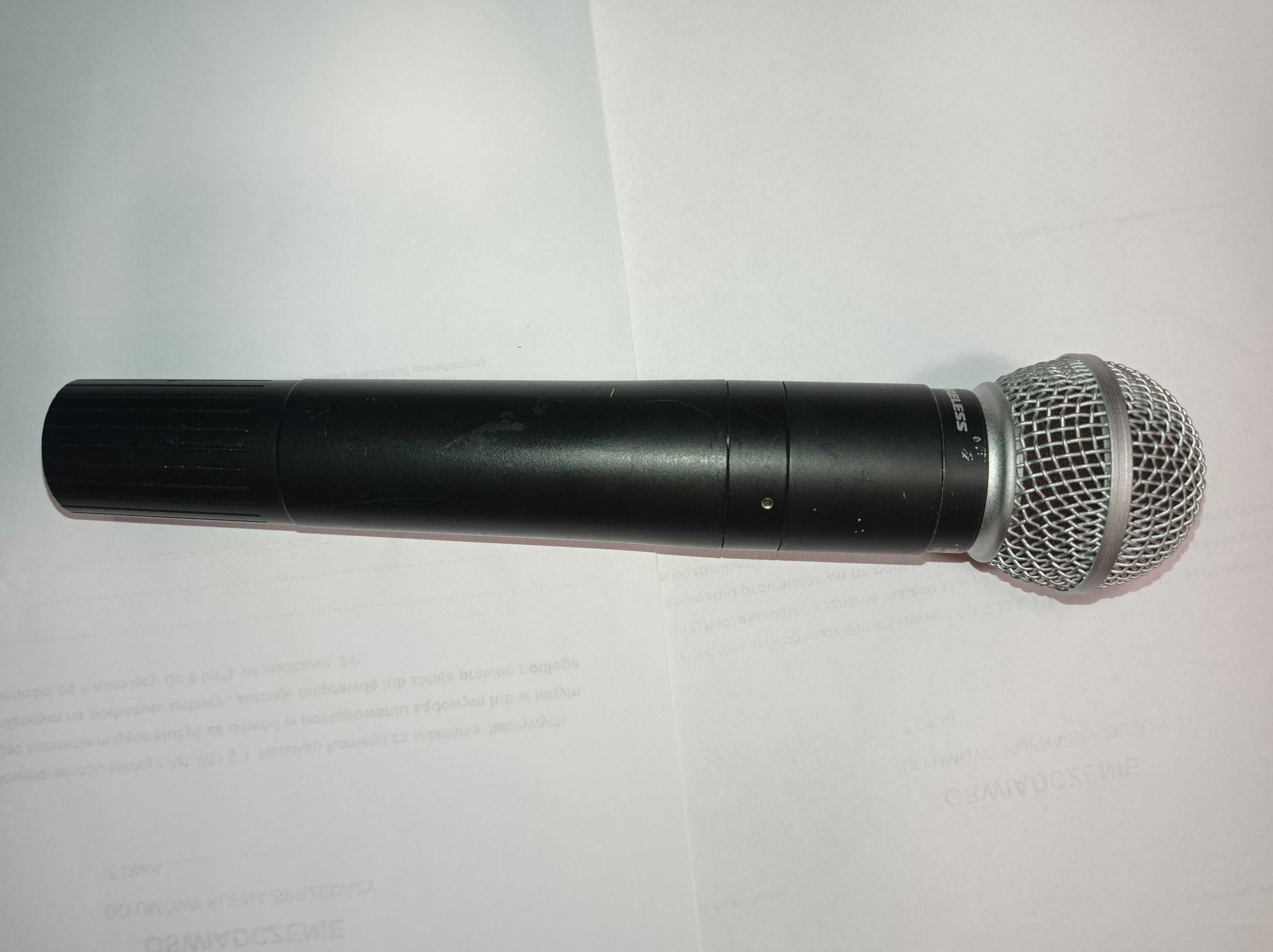 Stary mikrofon bezprzewodowy - Shure + odbiornik SHURE L3
