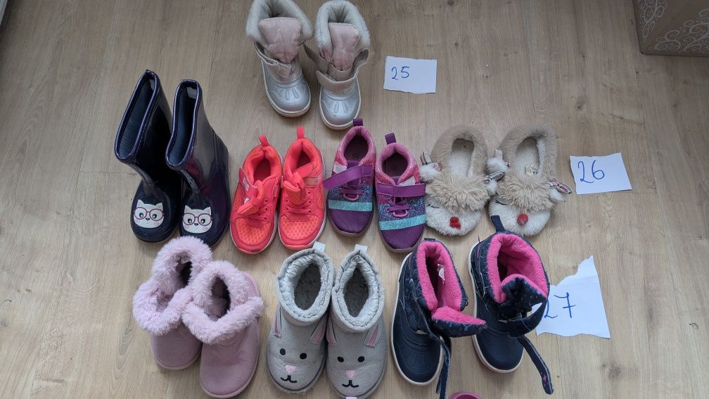 Buty mix paka butów dla dziewczynki mix rozmiarów 25,26,27,28,29,30