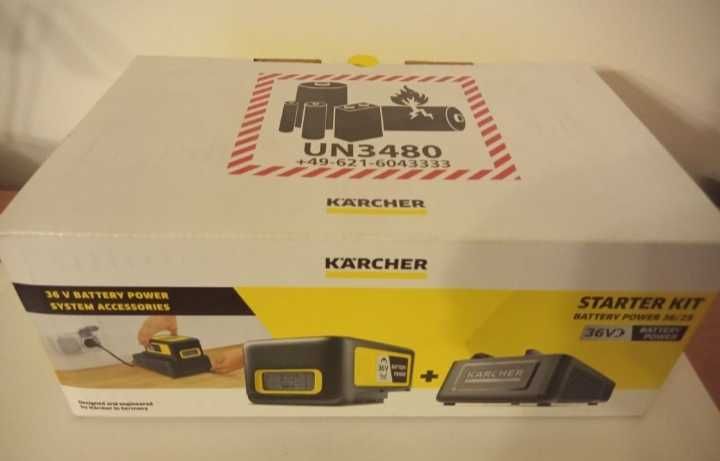 Zestaw Karcher 36v ODKURZACZ WD3 KOSA LTR36-33 DMUCHAWA LBL4 + AKU Ład