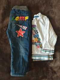 Продам набором или отдельно,штаны на флисе 92-98 р,кофта на байке 92 р