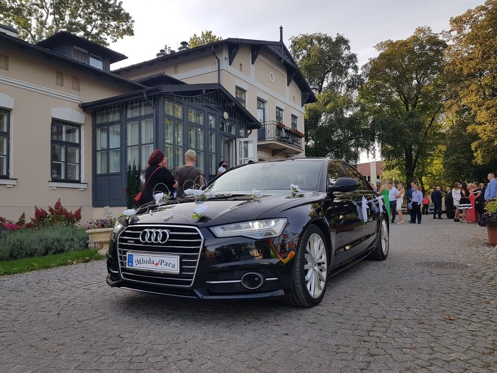 Auto do ślubu Samochód na wesele Audi A 6 c7 s line matrix 2016 r.