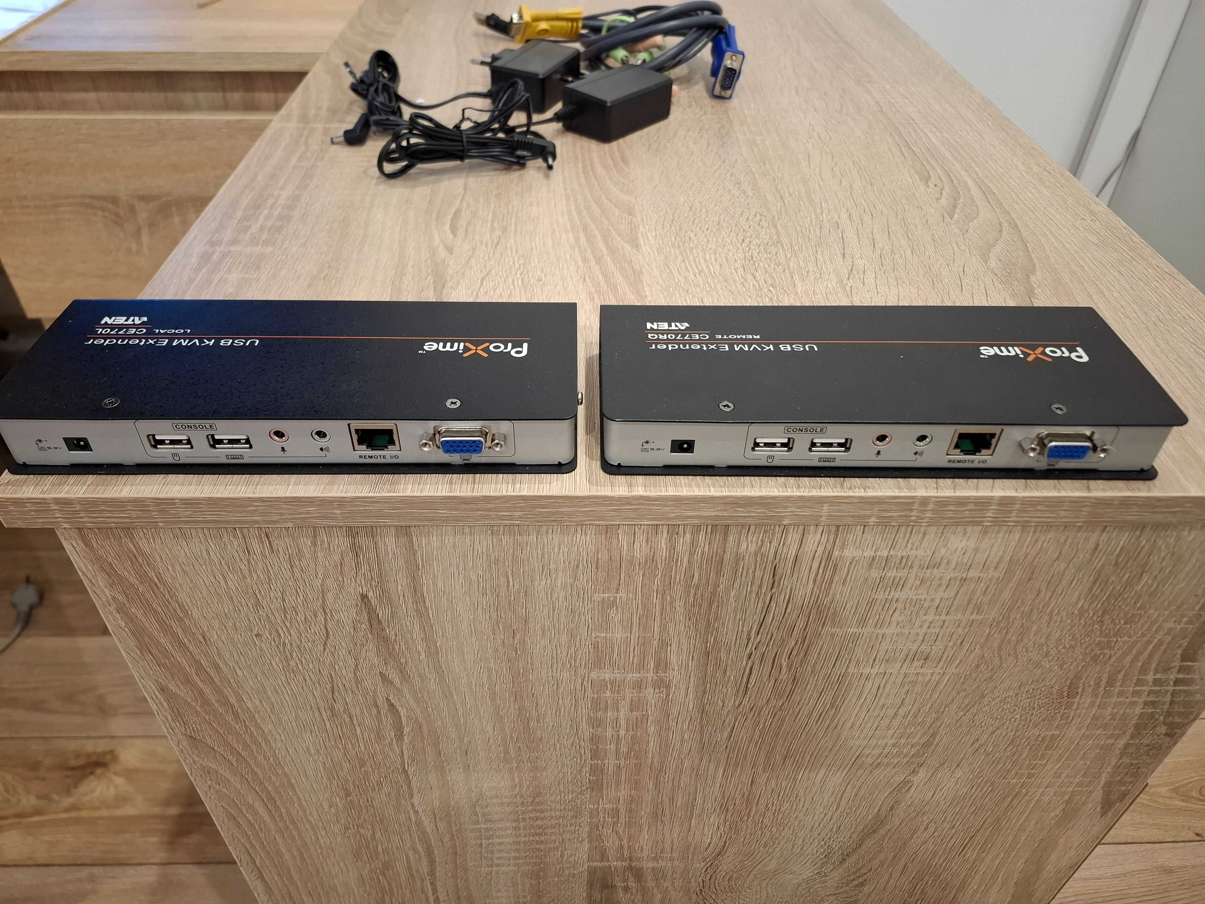 Aten CE770 - przedłużacz (ekstender) KVM USB VGA/Audio Cat 5 do 300m