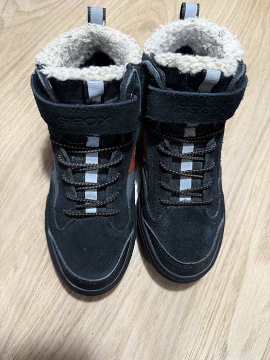 Зимові шкіряні черевики Geox водонепроникні для хлопчика 34 р( 22 см)