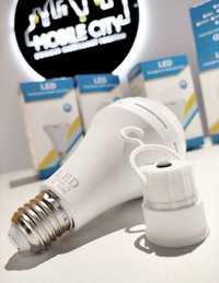LED Лампа з акумулятором 15W Холодне світло E27 цоколь 2-4години