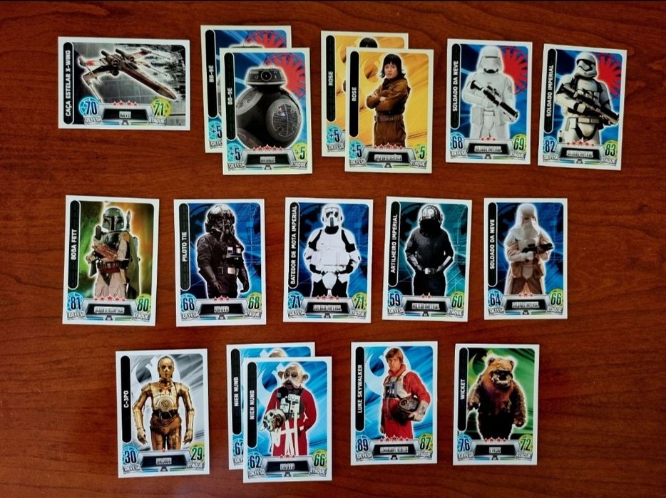 Simpsons Star Wars bollycao panrico autocolantes cromos cartas