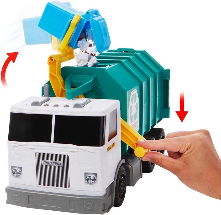 Реалістичний сміттєвоз Matchbox Garbage Truck зі звуками