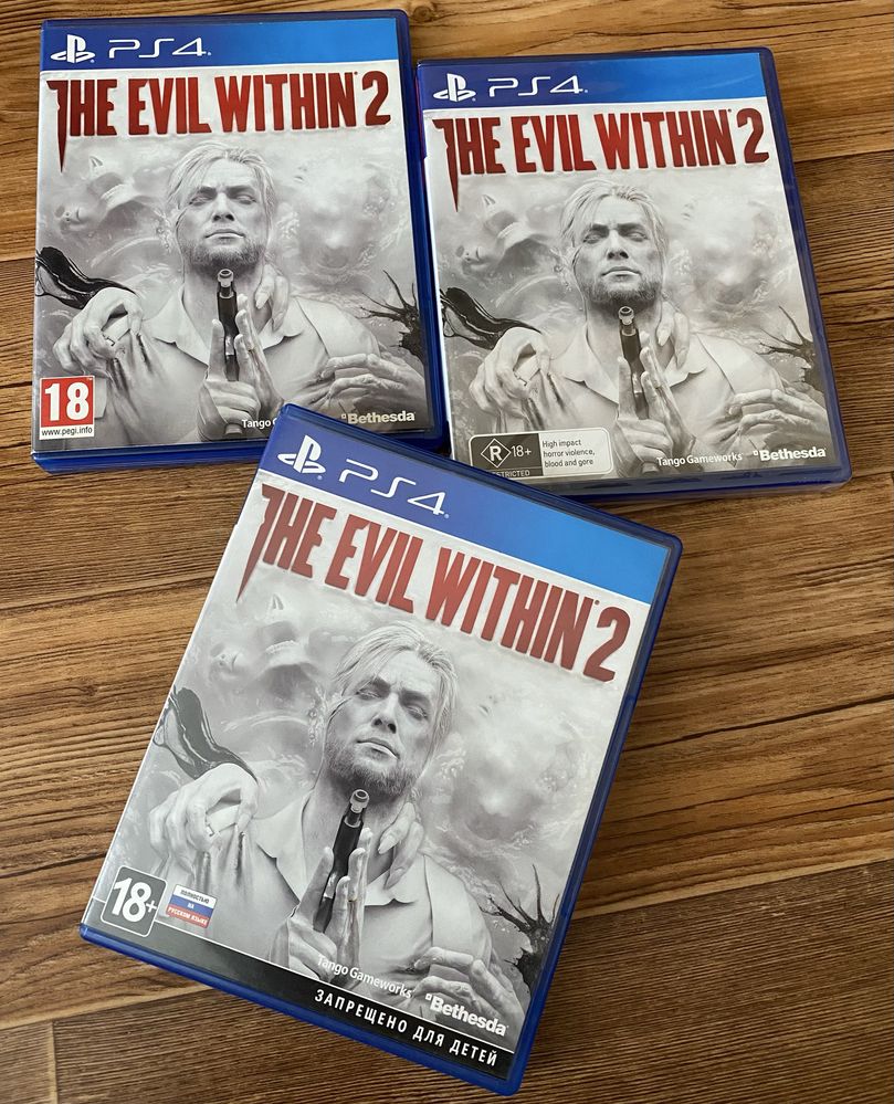 Sony PS4: Ведьмак, DMC, Doom, Dishonored, The Evil Within, Uncharted.