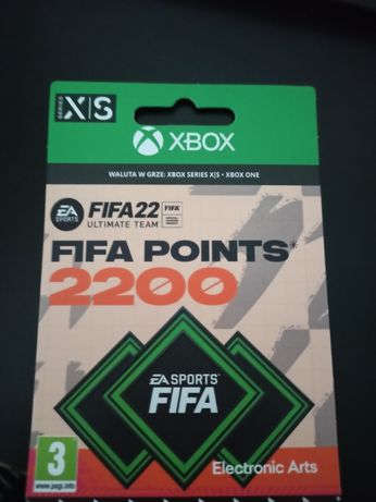 2200 FIFAPOINTS Fifa 22 xbox x/s kod doładowujący