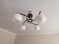 Lampa 4 klosze szklane