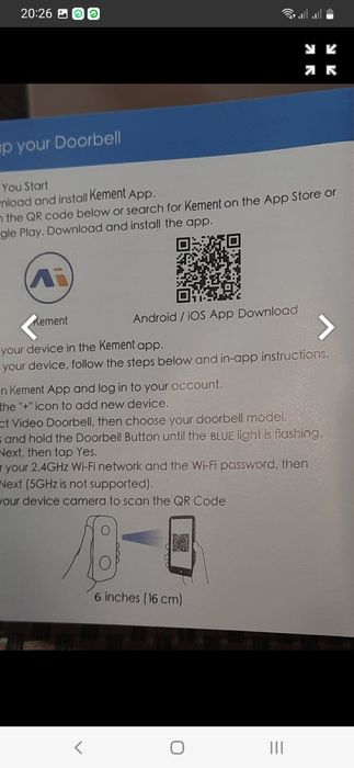 Відео домофон бездротовий.  Wi-fi.