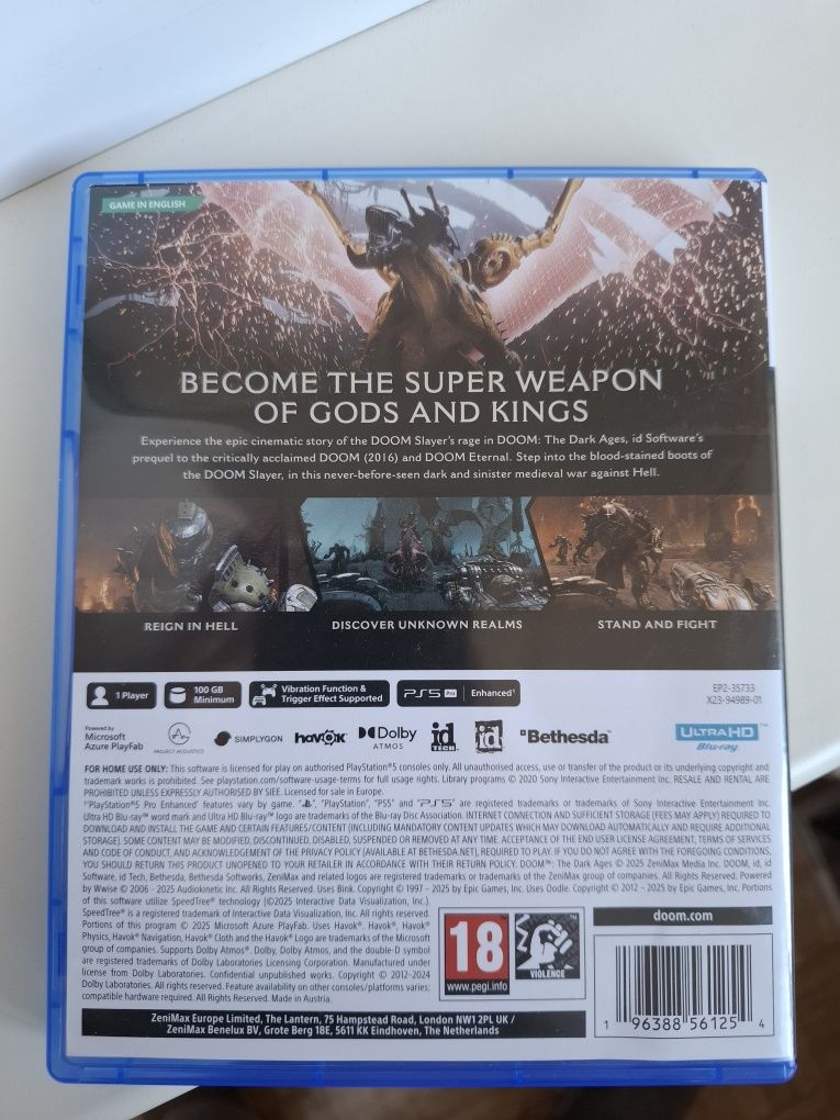 Doom The Dark Ages PS5 ігри игры playstation