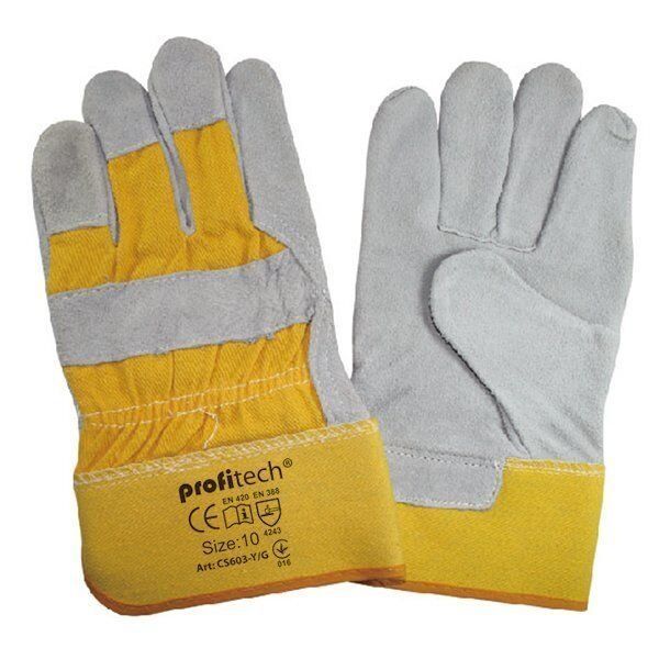 Робочі перчатки комбіновані шкіряні (рукавиці / краги).