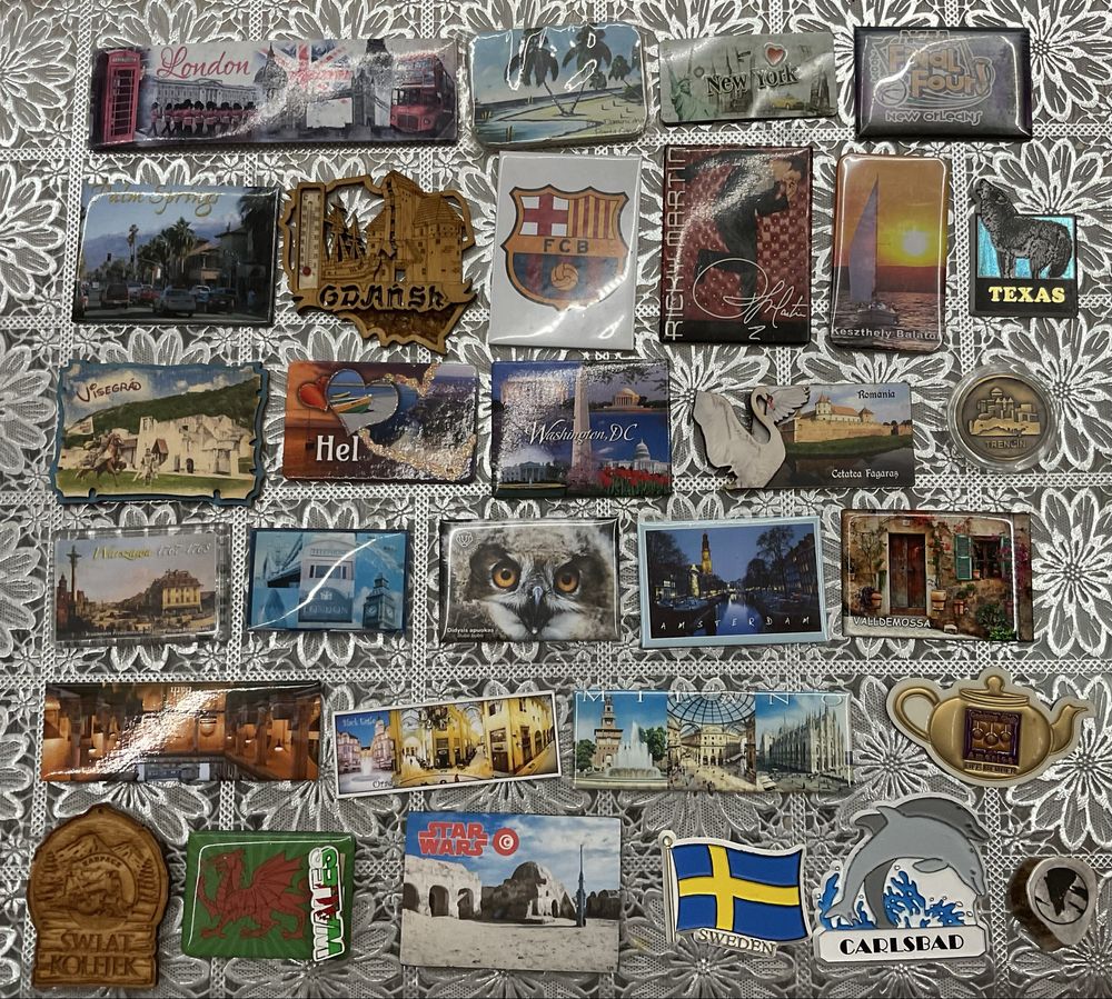 Magnesy na lodówkę zestaw 108 sztuk