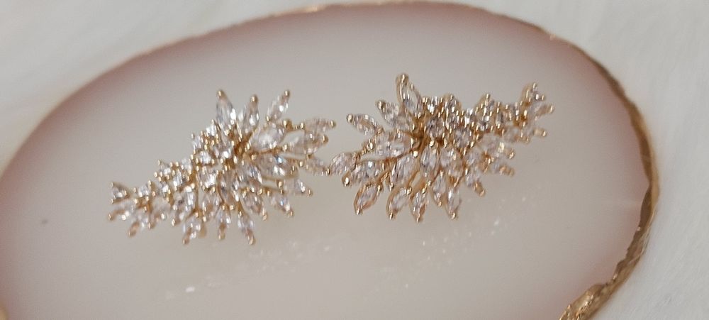 Przepiękne złote kolczyki ślubne WYPRZEDAŻ!!