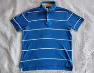Koszulka Polo Tommy Hilfiger Rozmiar M / L Niebieski Paski
