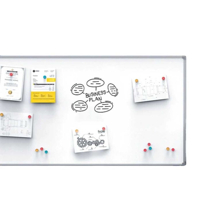 Tablica Magnetyczna Suchościeralna 60x45cm + Akcesoria Rama Aluminiowa