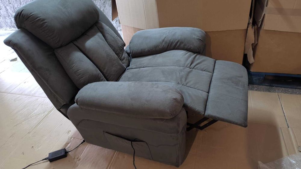 HOMCOM Fotel z funkcją podnoszenia do pozycji stojącej