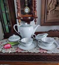 Garnitur do herbaty dzbanek cukiernica mlecznik i 2 filiżanki KPM