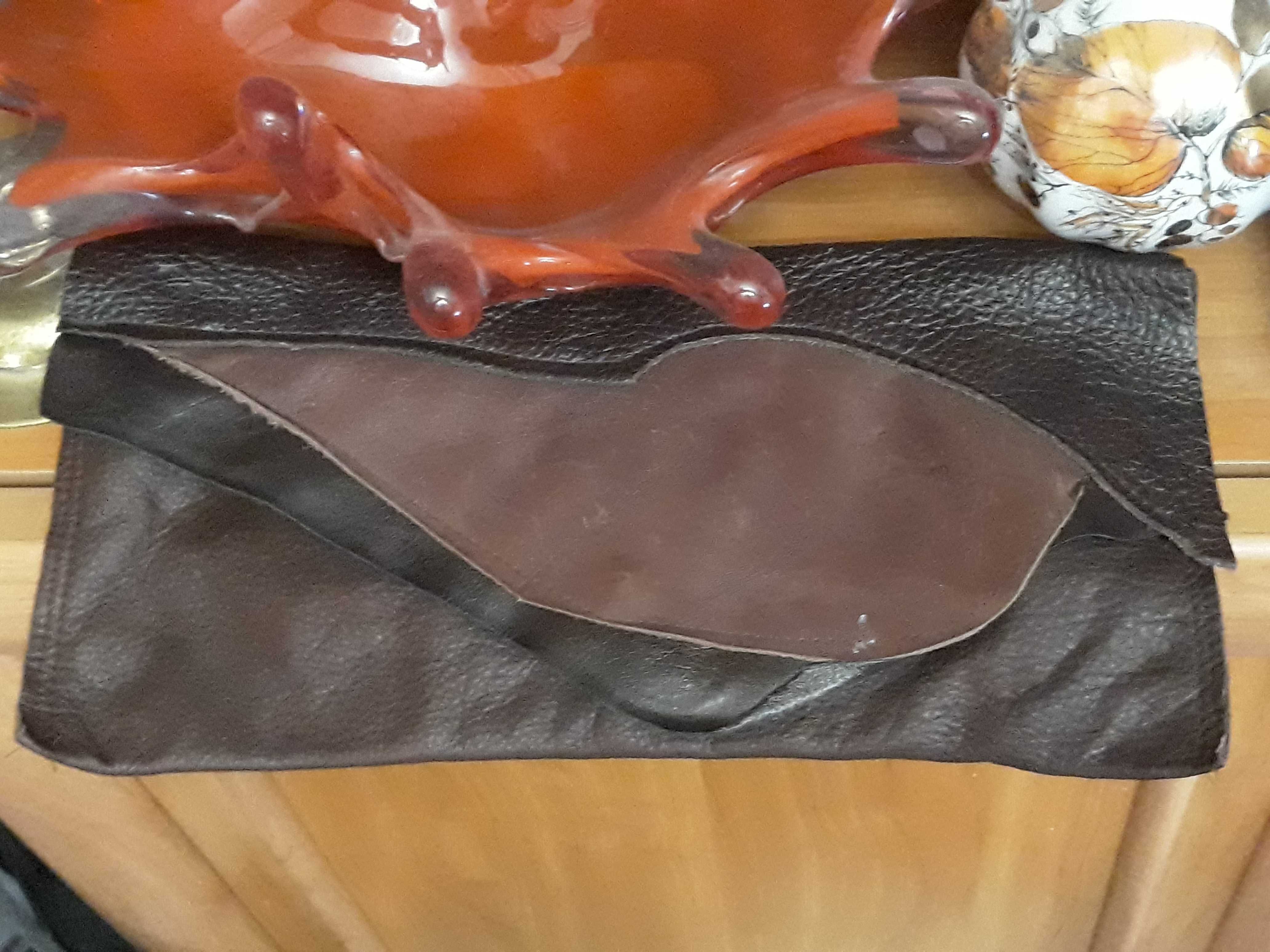 Клатч в стиле бохо натуральная кожа 30х15 см, olx доставка