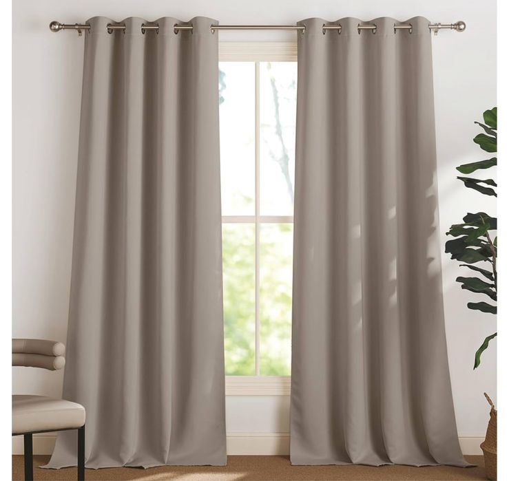 2 Zasłony 140x300cm. Zaciemniające Termiczne Na Przelotkach