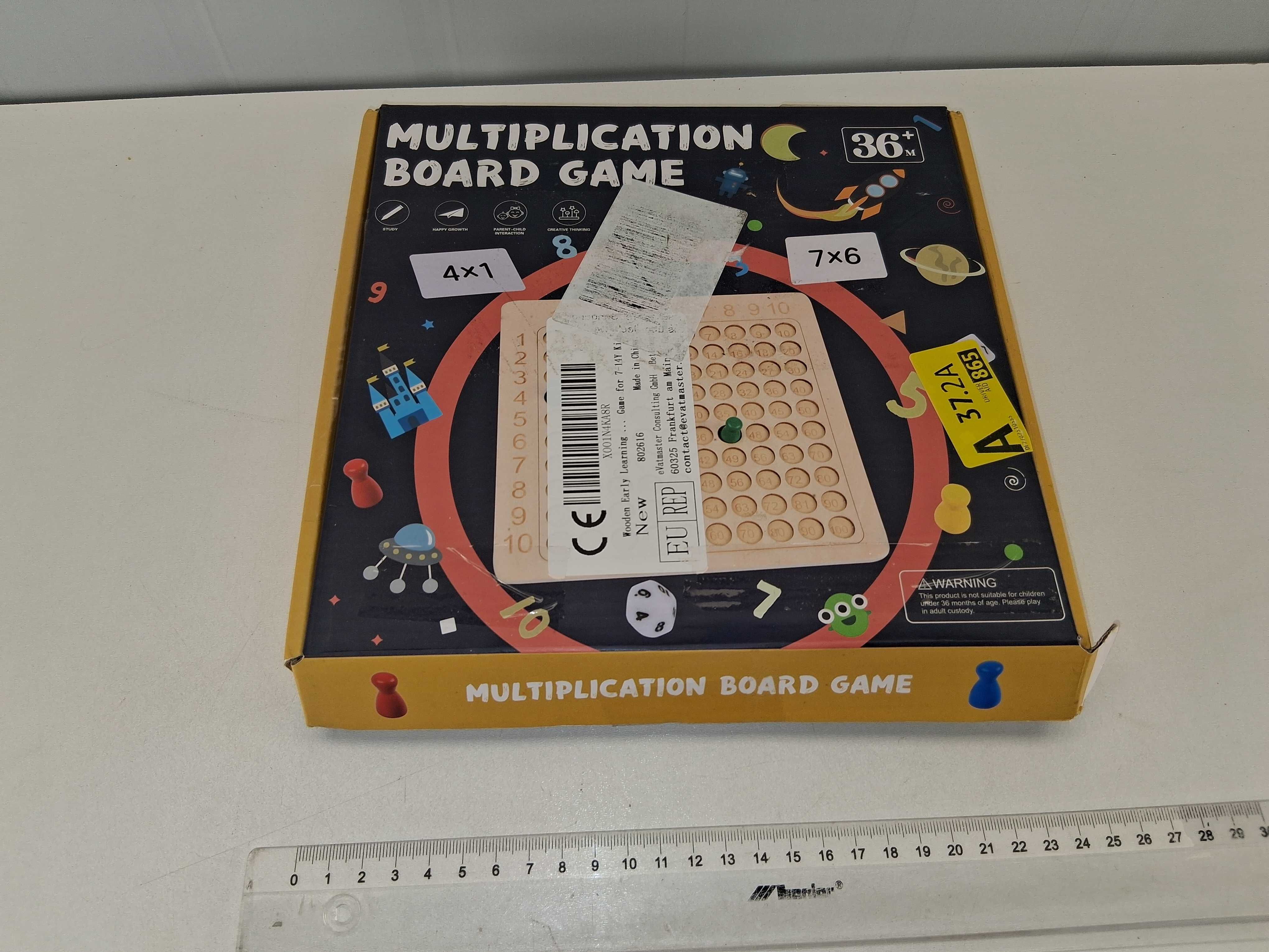 I084 Gra Planszowa Matematyka Tabliczka Mnożenia Edukacyjna