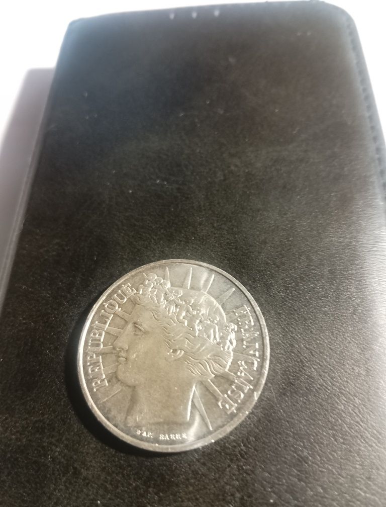 Moeda 100 francos franceses 1988 rara