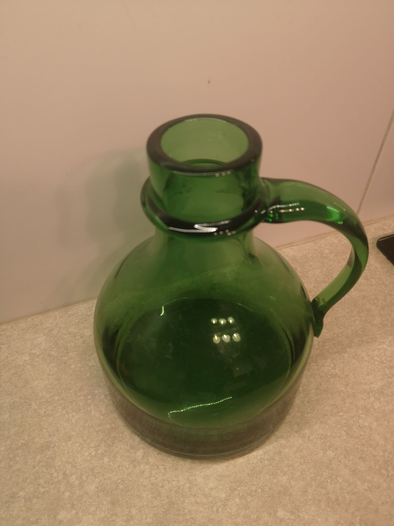 Stary wazon butelka zielona jedyna taka