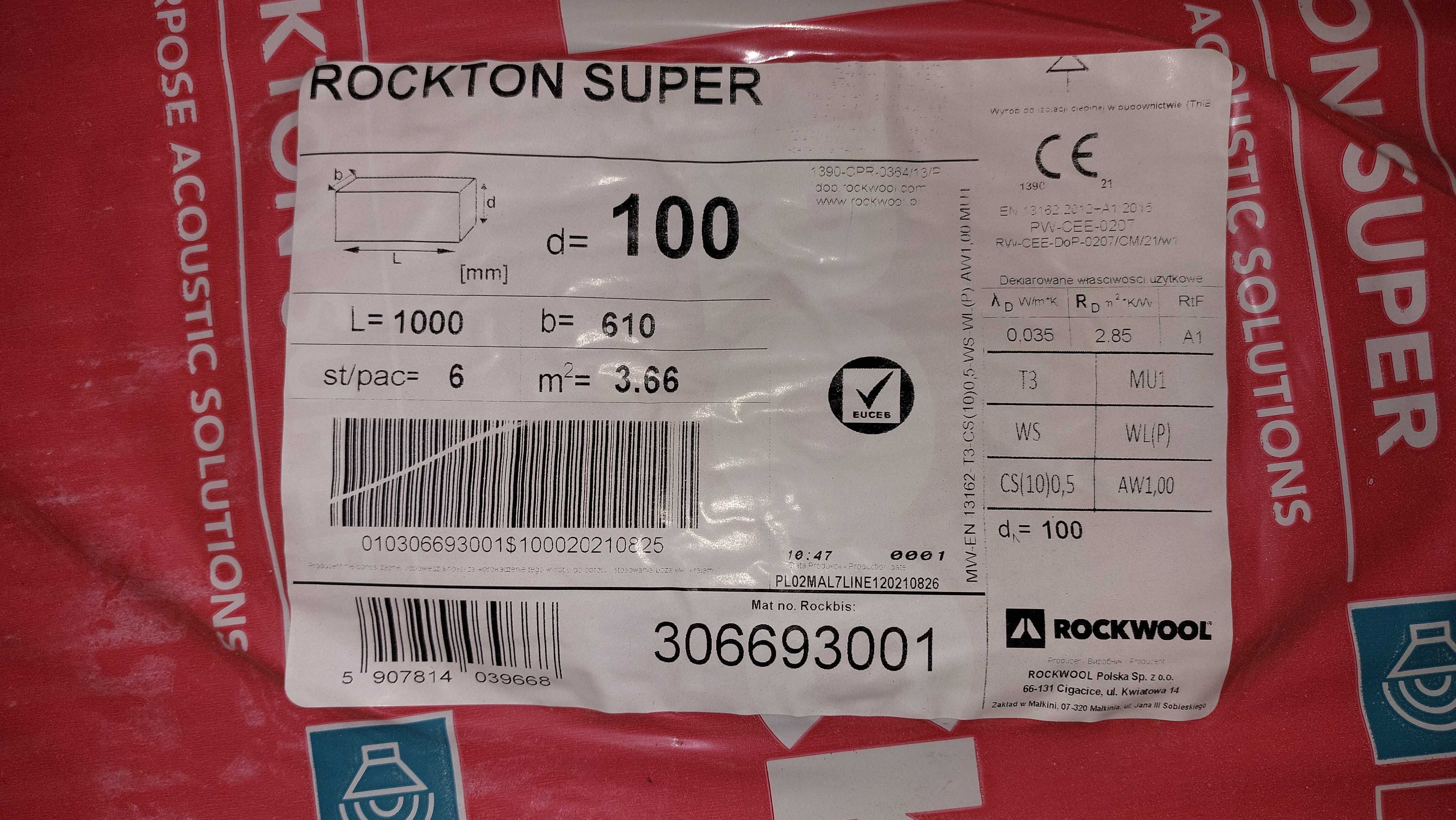 Wełna Rockwool Roskton Super