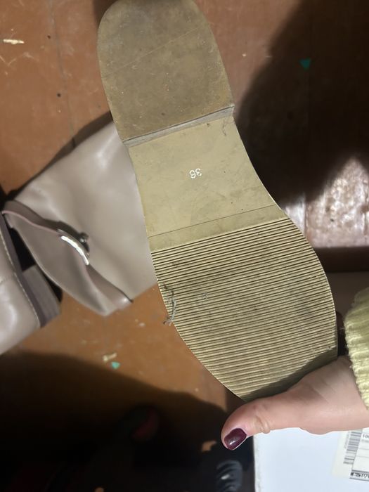 Сапоги чоботи hermes гарні 36 беж