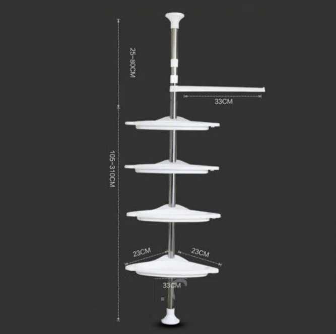 Угловая полка стеллаж для ванной multi corner shelf стойка